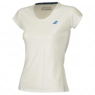Женская футболка Babolat Core (White) для большого тенниса  